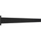 Ekena Millwork 2 1/2"W x 34"D Countertop Island Steel Heavy Duty Bracket w/ Flange, Powder Coated Black BKTM02X34IBPBL - alternate 6
